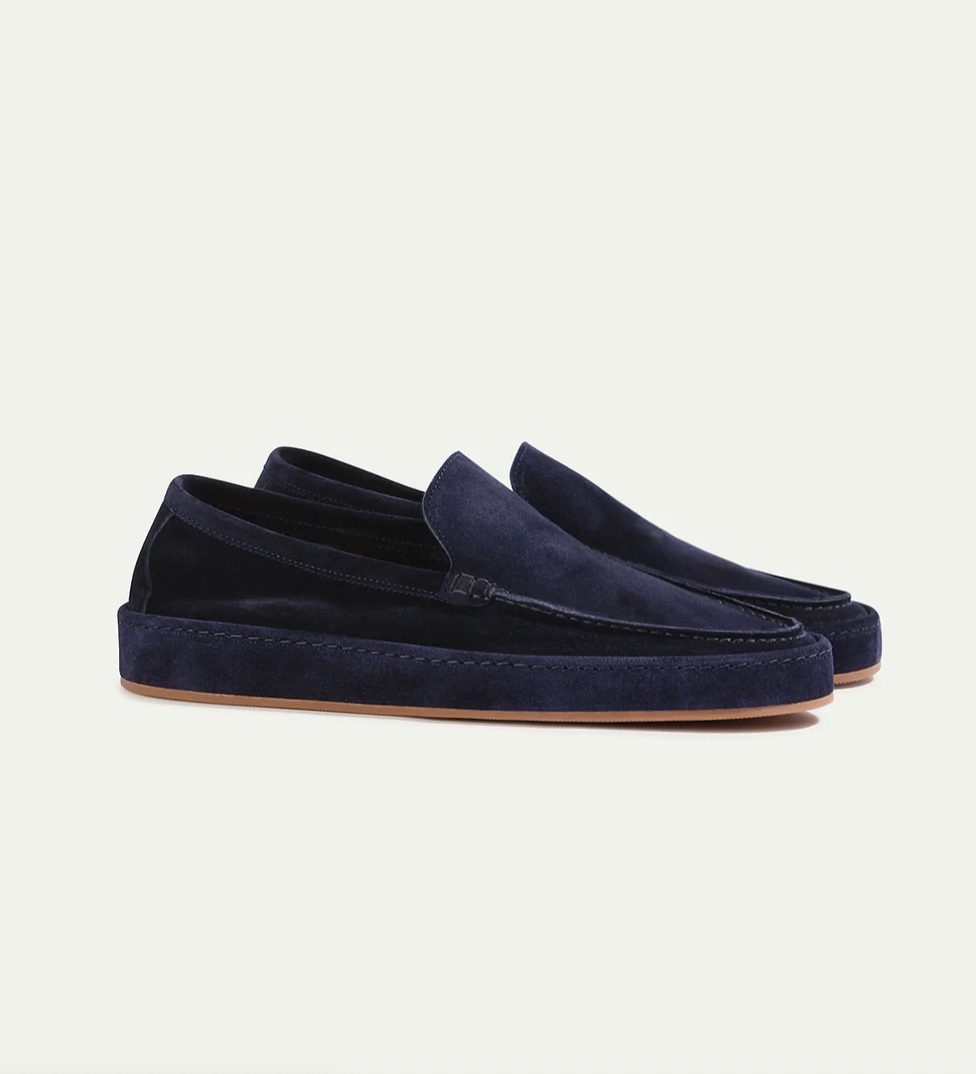 Herren-Wildleder-Slipper – Komfortable Casual-Luxus-Loafer mit Gummisohle für Alltag, Sommer und Freizeit