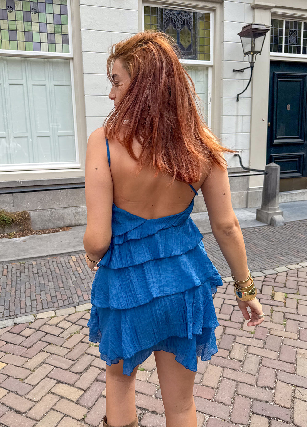 Mira Damen Kleid | Asymmetrisches Design mit Rüschen, Sommerleicht 4