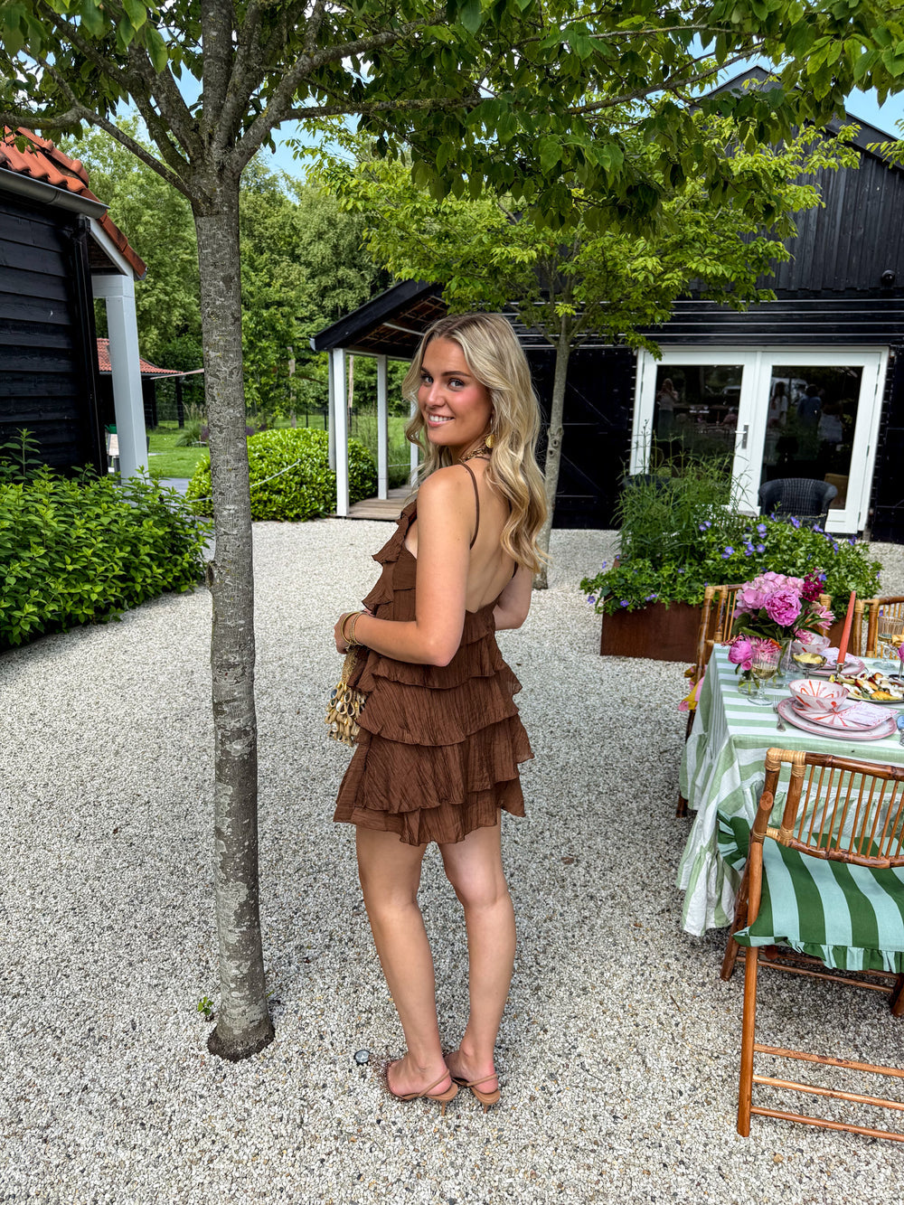 Mira Damen Kleid | Asymmetrisches Design mit Rüschen, Sommerleicht 8
