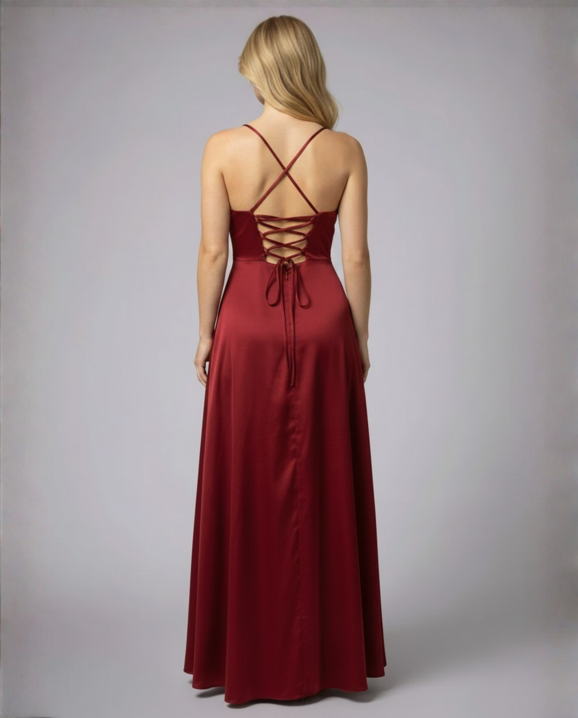 Mira Damen Maxikleid | Fließender Schnitt, Eleganter Beinschlitz 1