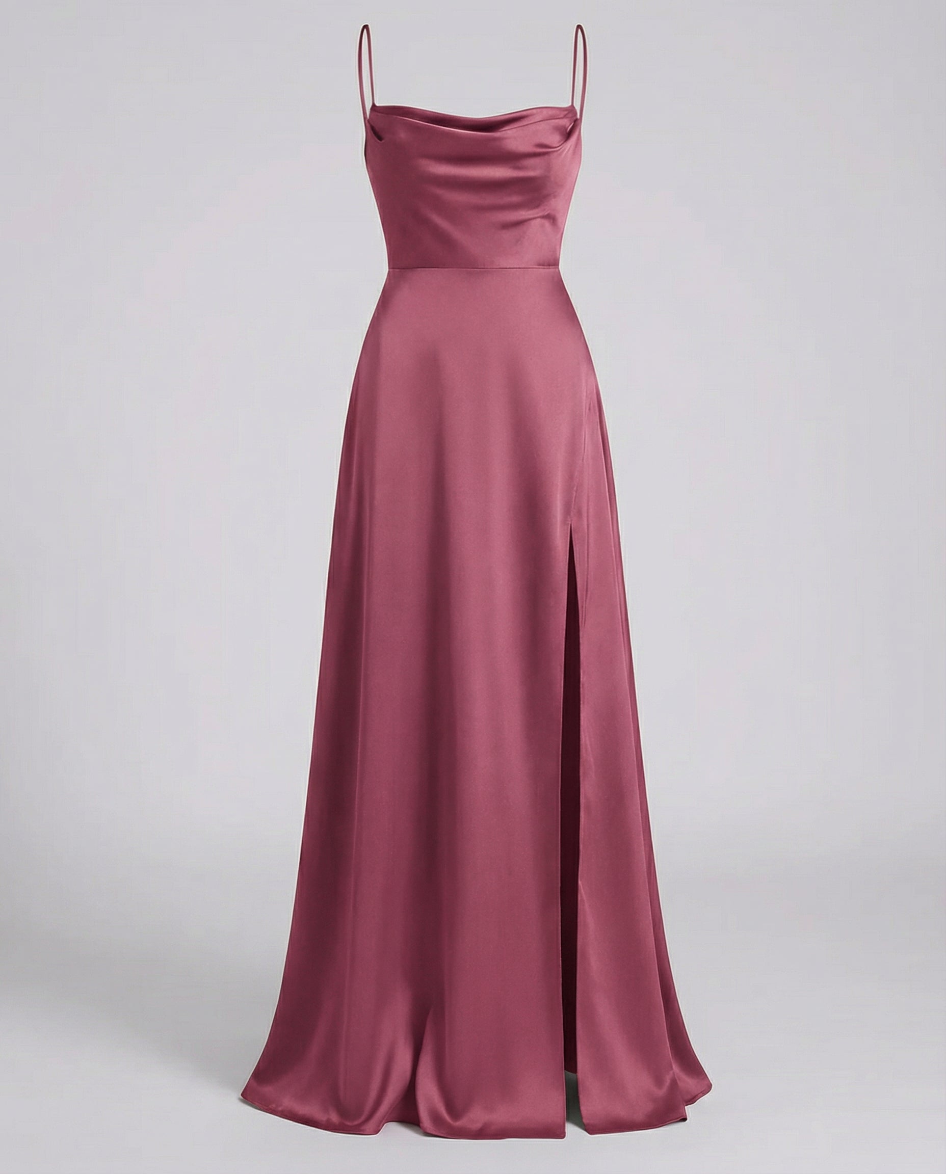 Mira Damen Maxikleid | Fließender Schnitt, Eleganter Beinschlitz 7