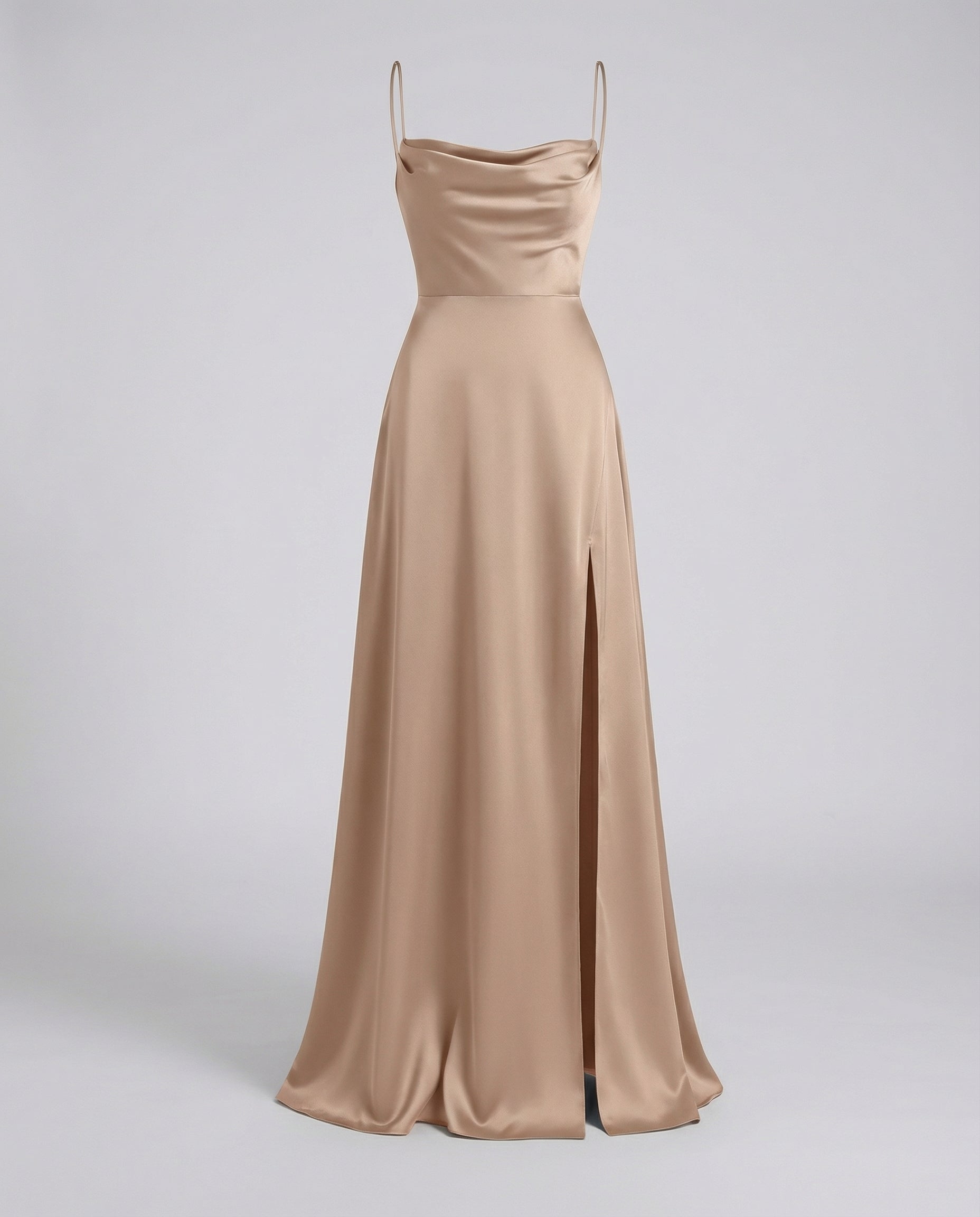 Mira Damen Maxikleid | Fließender Schnitt, Eleganter Beinschlitz 8