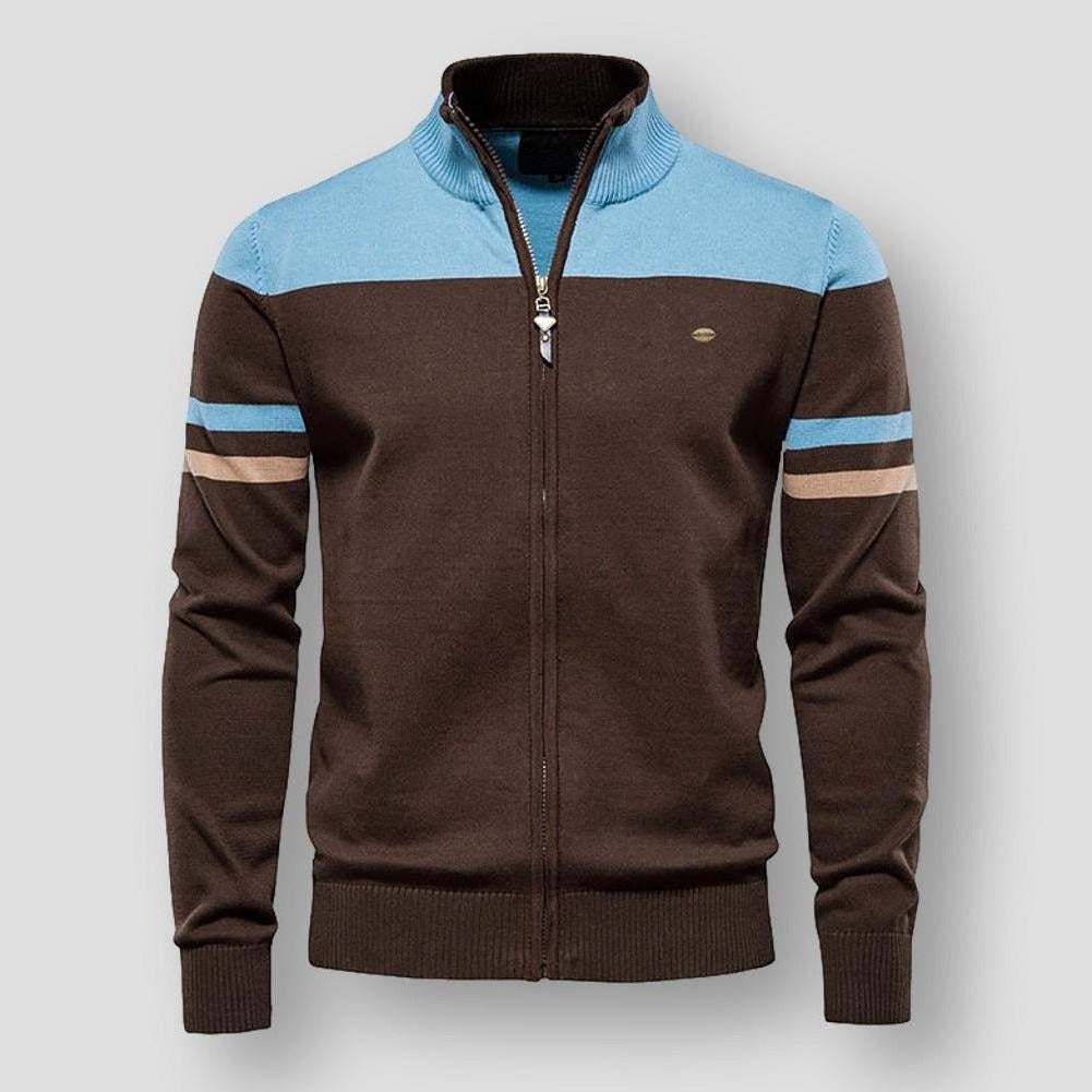 Santo - Herren-Strickjacke mit Zipper