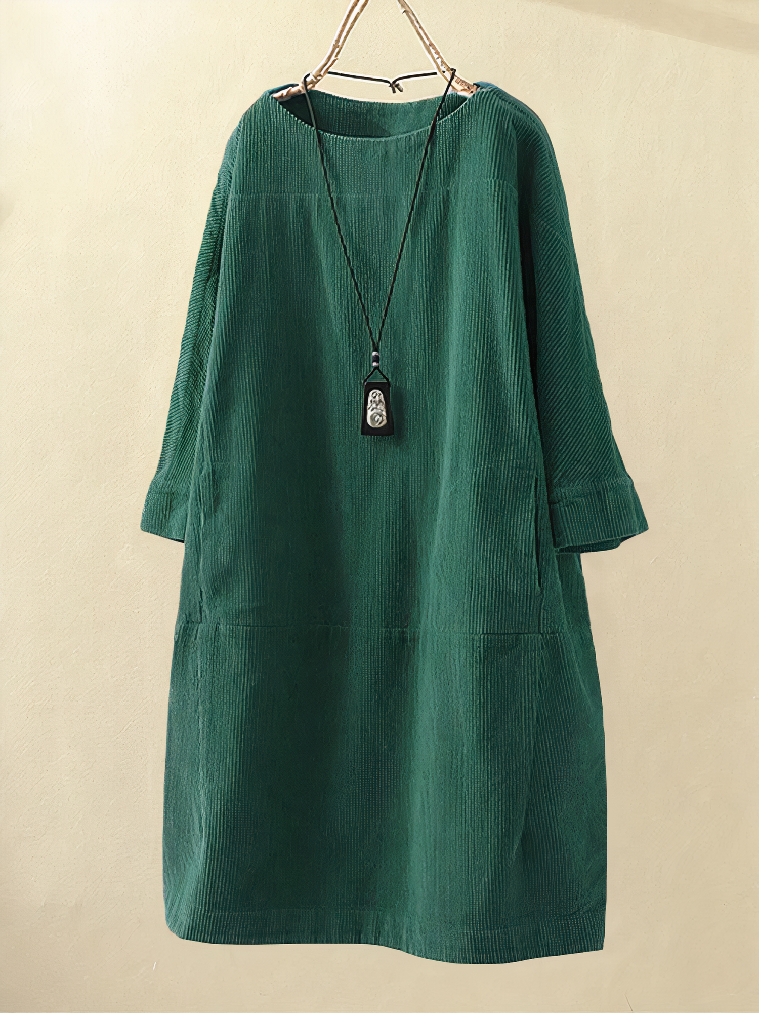 Nancy - A-Line Corduroy Dress