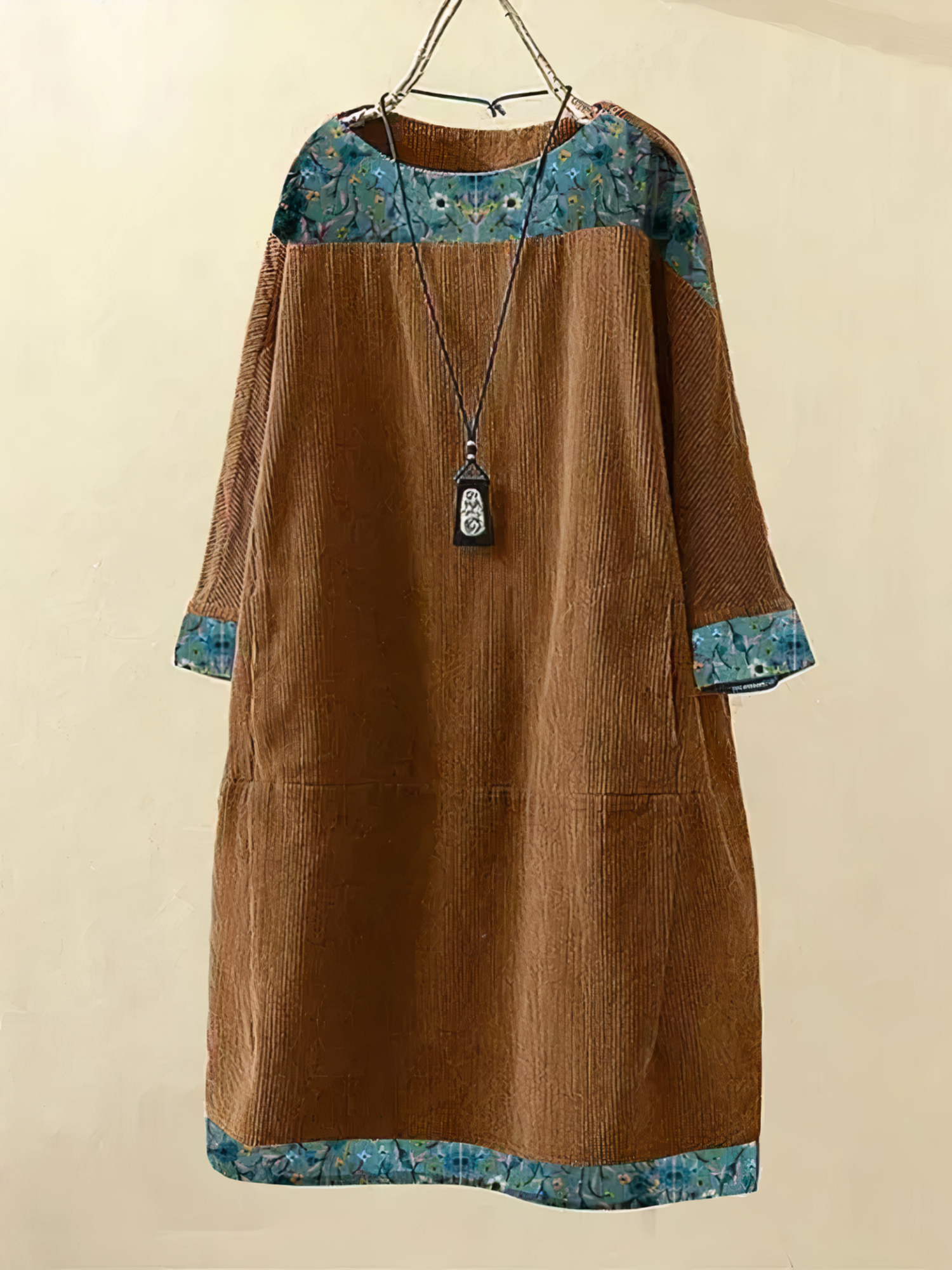 Nancy - A-Line Corduroy Dress