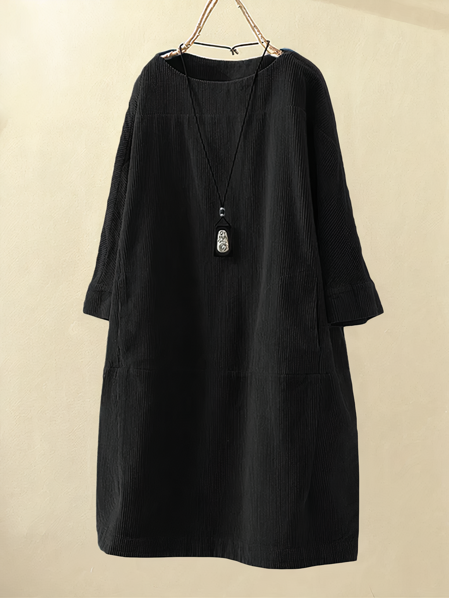 Nancy - A-Line Corduroy Dress