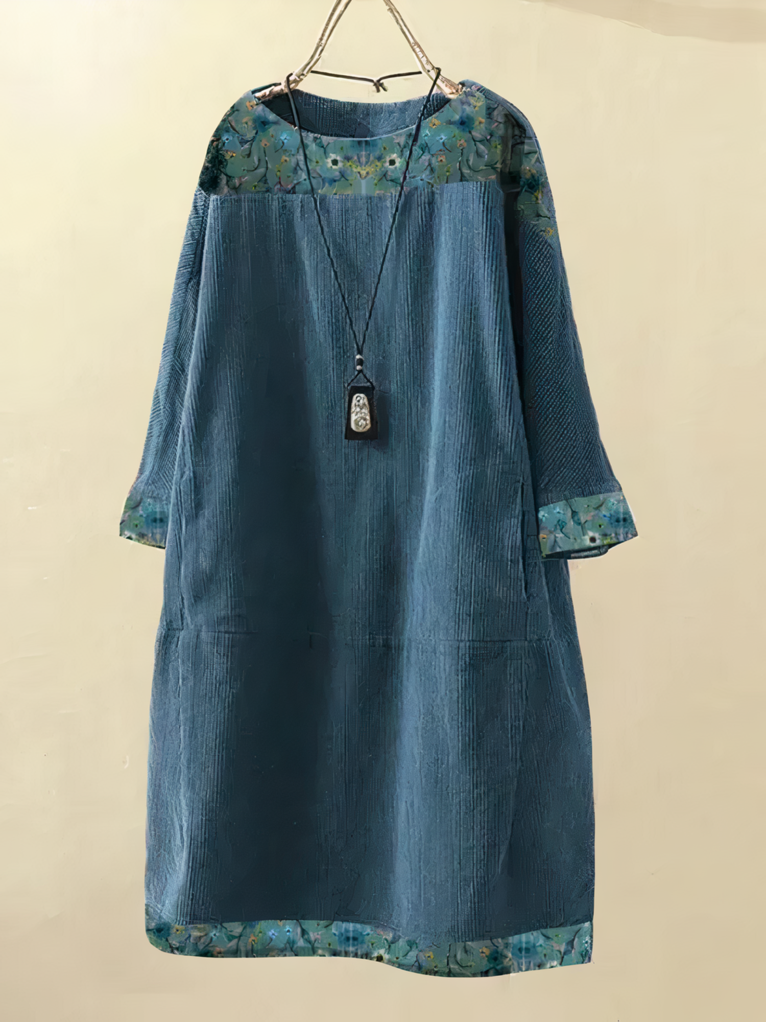 Nancy - A-Line Corduroy Dress