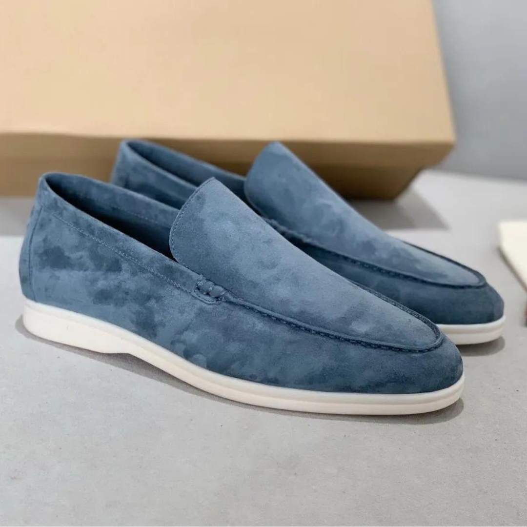 Stefano Luxus-Wildleder-Loafers – Elegante Herrenslipper mit Lederinnensohle