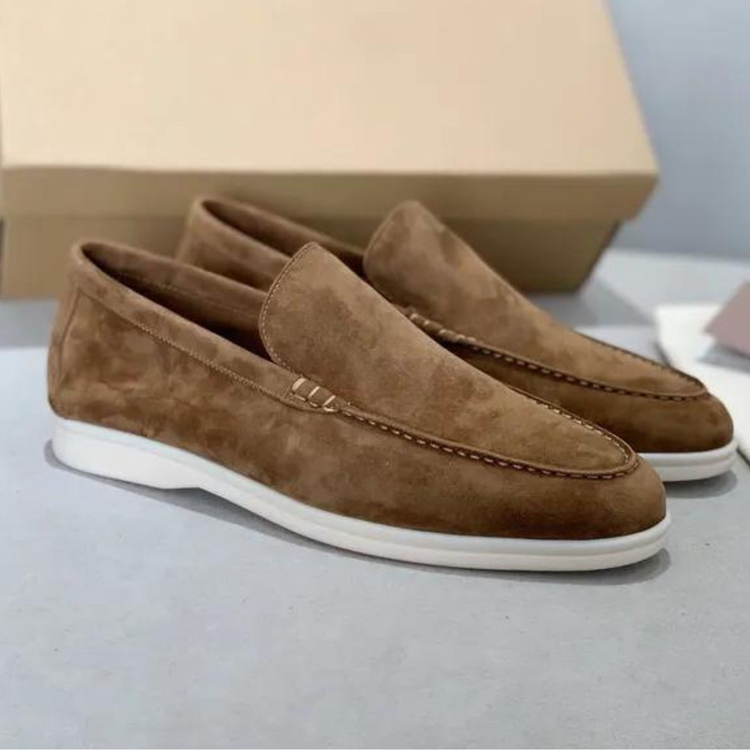 Stefano Luxus-Wildleder-Loafers – Elegante Herrenslipper mit Lederinnensohle