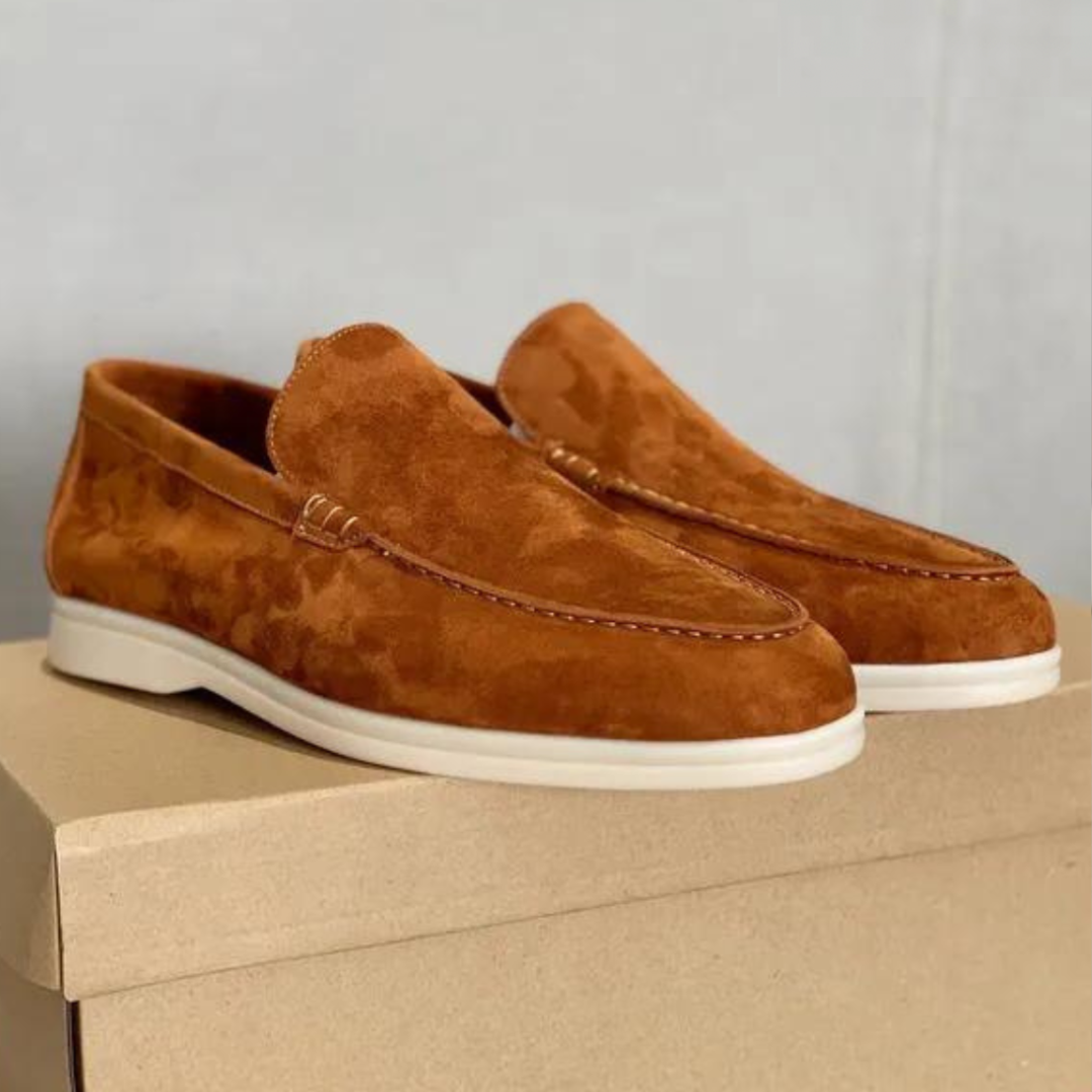 Stefano Luxus-Wildleder-Loafers – Elegante Herrenslipper mit Lederinnensohle