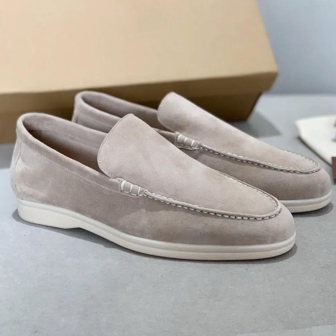 Stefano Luxus-Wildleder-Loafers – Elegante Herrenslipper mit Lederinnensohle