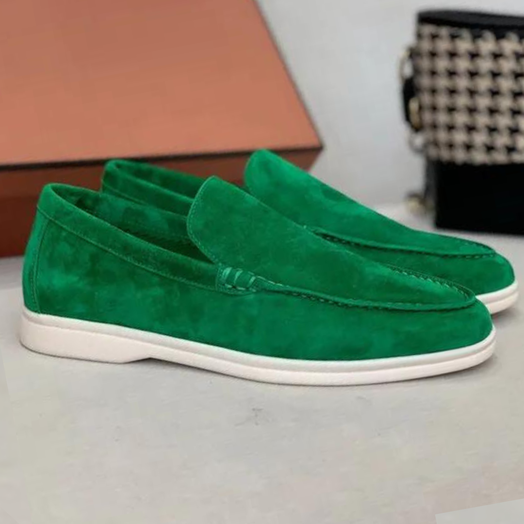 Stefano Luxus-Wildleder-Loafers – Elegante Herrenslipper mit Lederinnensohle