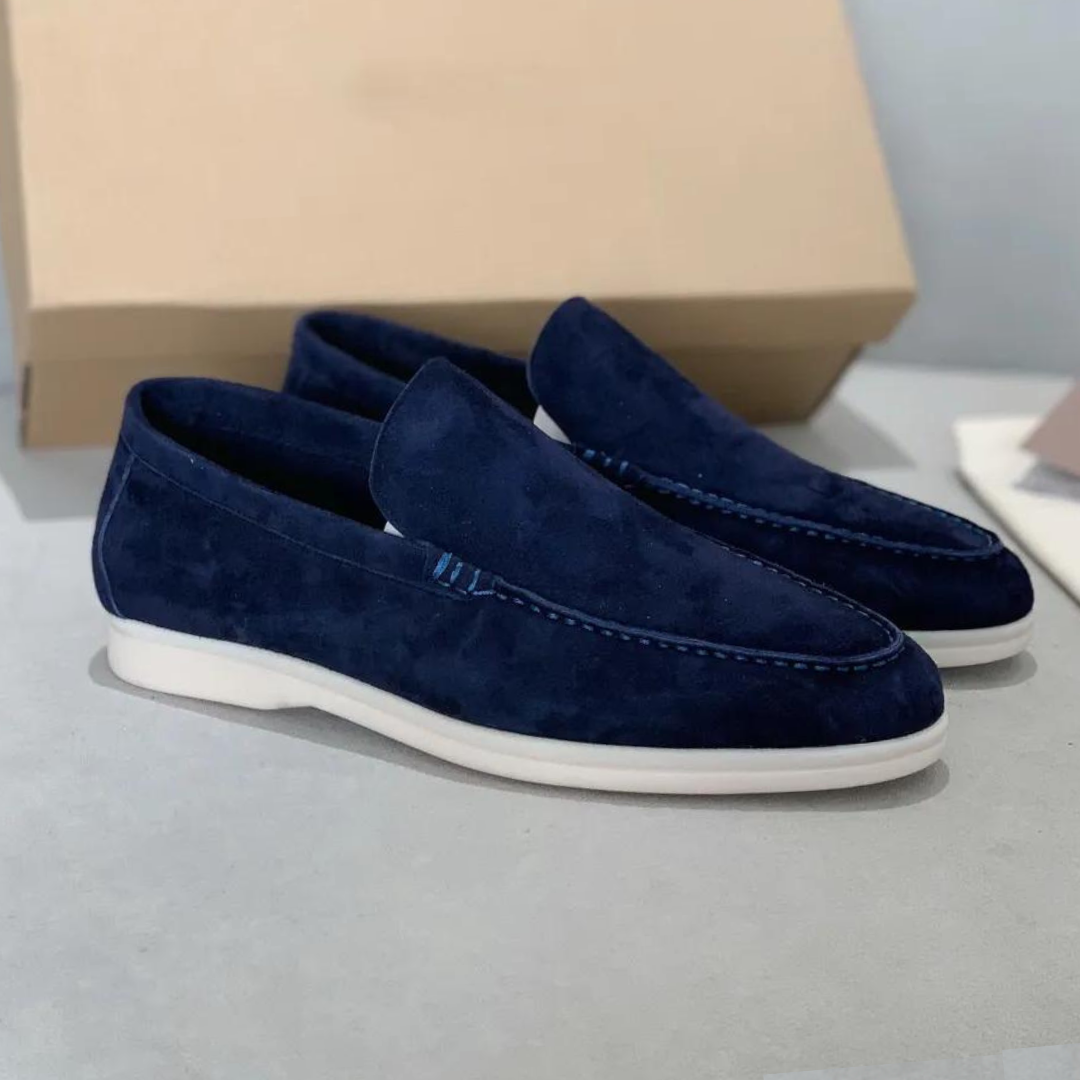 Stefano Luxus-Wildleder-Loafers – Elegante Herrenslipper mit Lederinnensohle