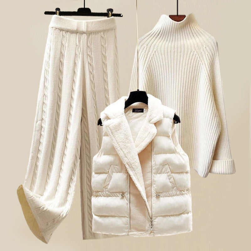 Kostüm-Set mit Pullover und kuscheliger Weste