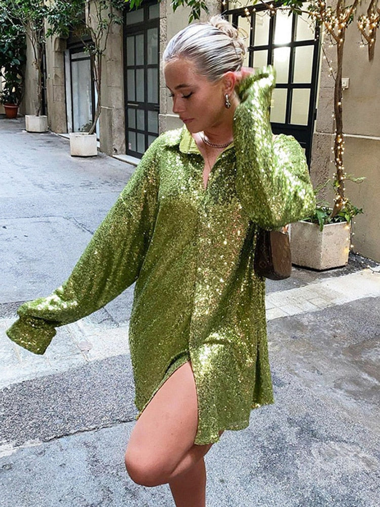Glitzerbluse in Übergröße für Damen