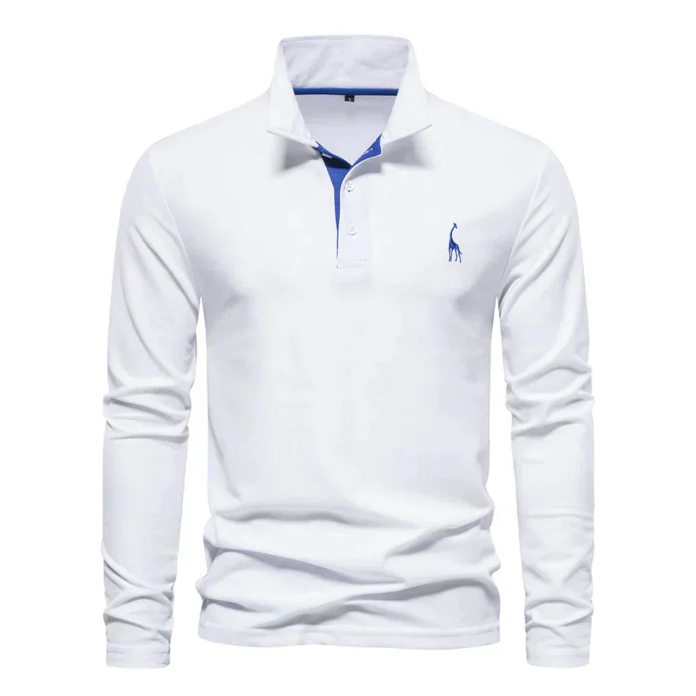 JARREN | Herren Langarm-Polohemd