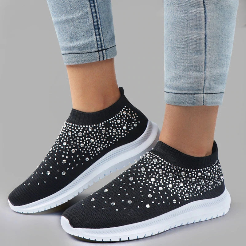 Glitzernde Sneaker-Socken