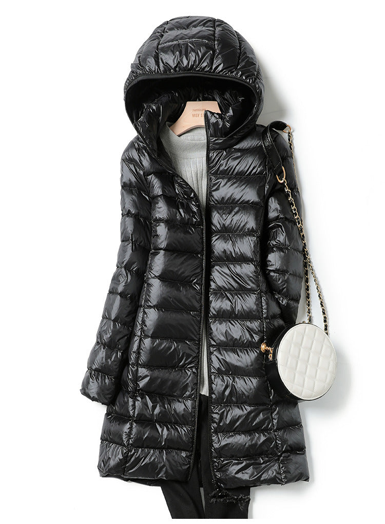 Moderner langer Daunen-Winterparka für Damen | Perfekt für den Winter