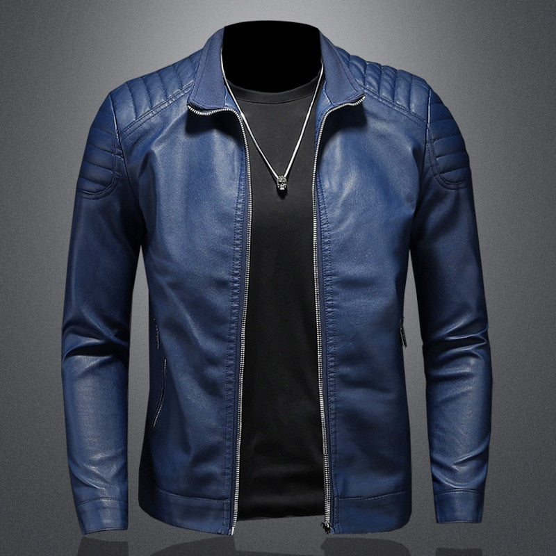 Stilvolle Herren-Lederjacke mit Taschen | Ideal für den täglichen Gebrauch