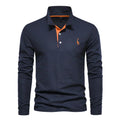 JARREN | Herren Langarm-Polohemd