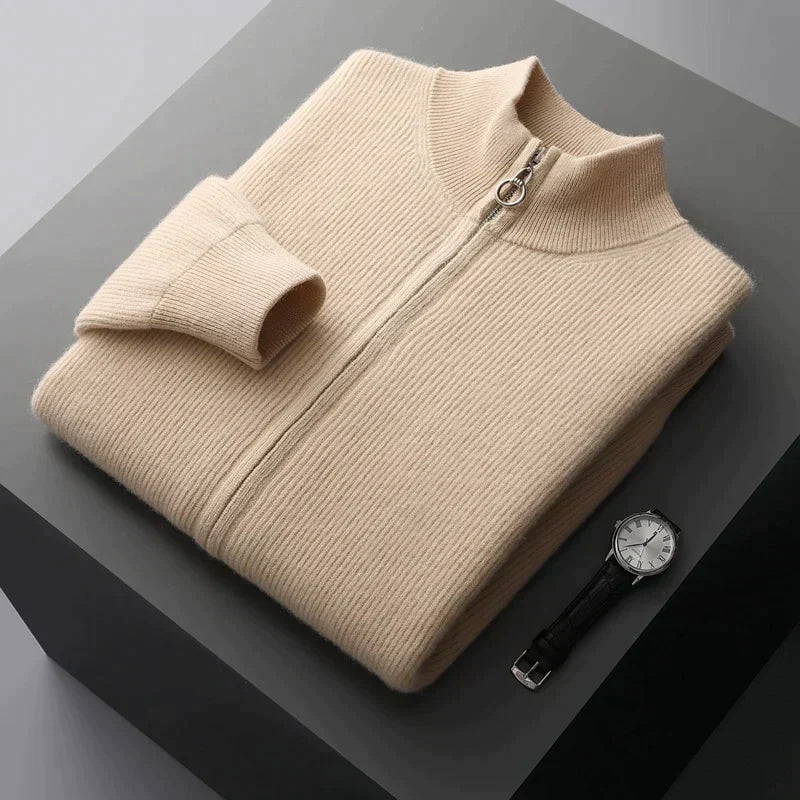 Von - Kuschelige Herren-Strickjacke