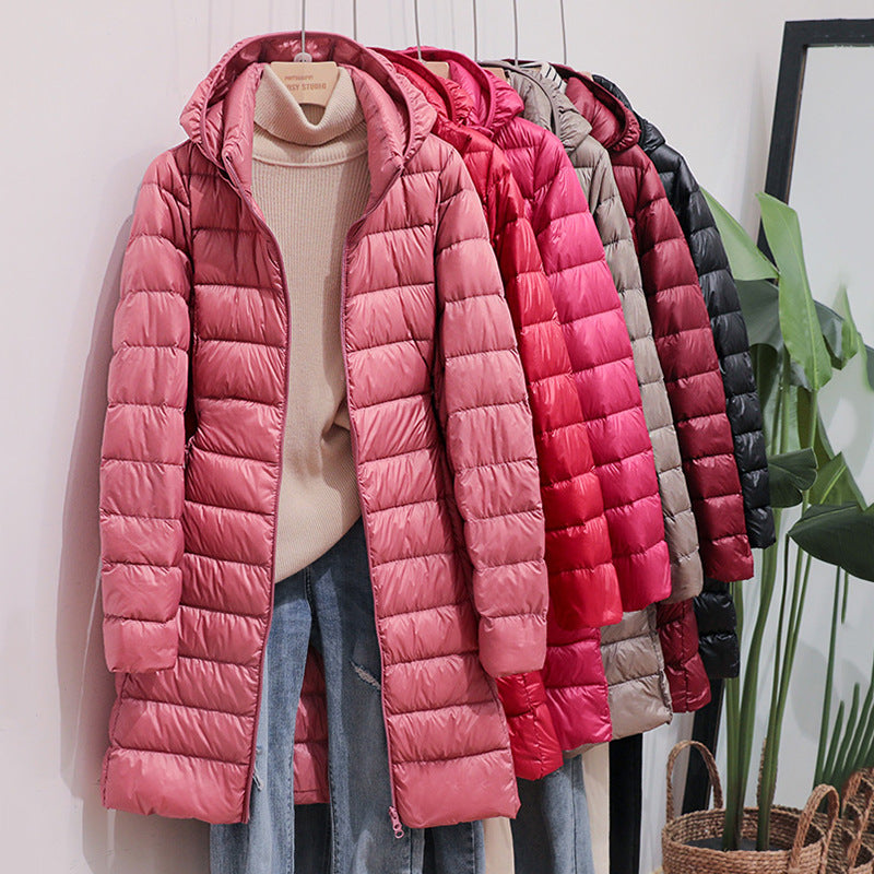 Moderner langer Daunen-Winterparka für Damen | Perfekt für den Winter