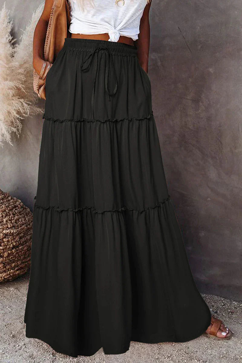 NATALIE Damenrock mit Hoher Taille – Eleganter, Femininer Designrock aus Hochwertigem Stoff
