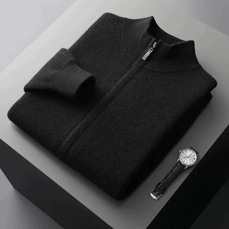 Von - Kuschelige Herren-Strickjacke