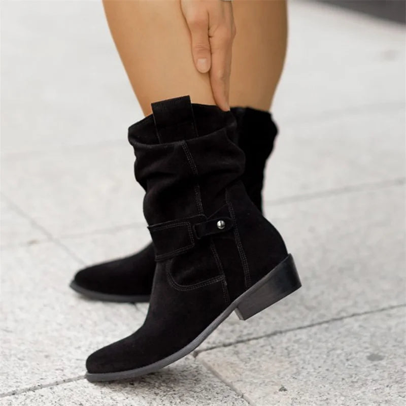 Irene - Modische Damenstiefel mit Reißverschluss