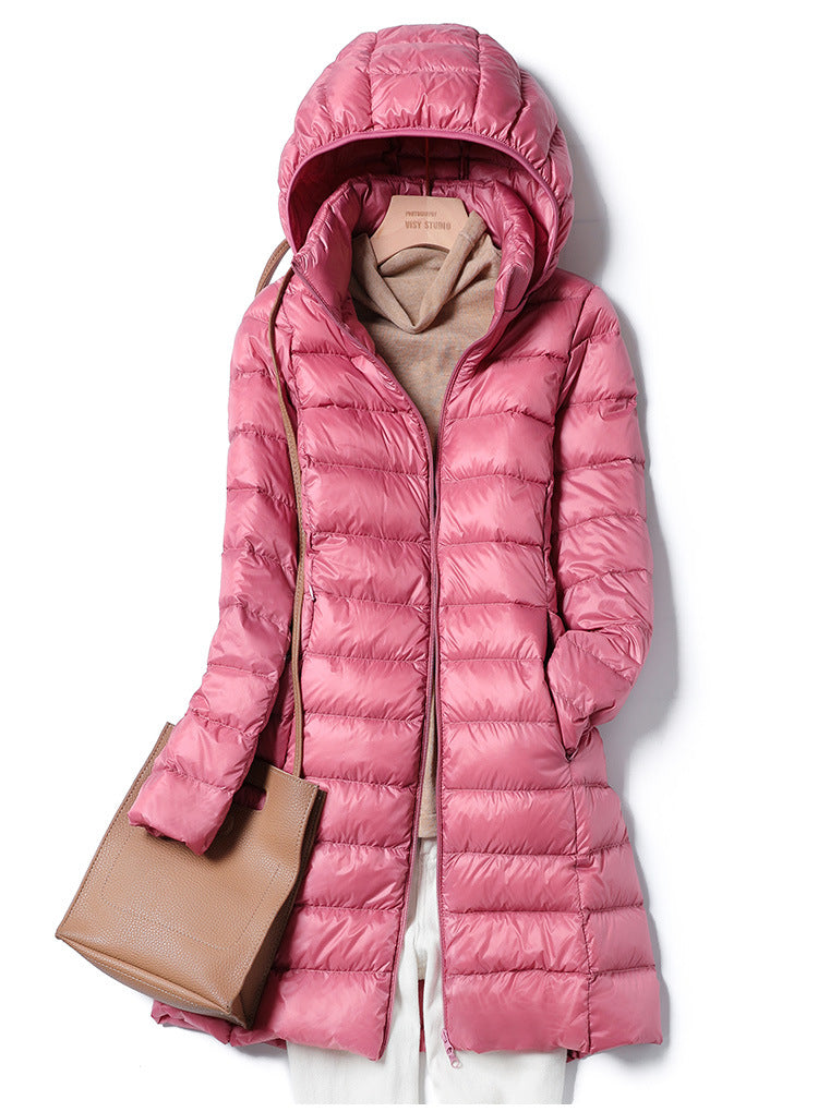 Moderner langer Daunen-Winterparka für Damen | Perfekt für den Winter