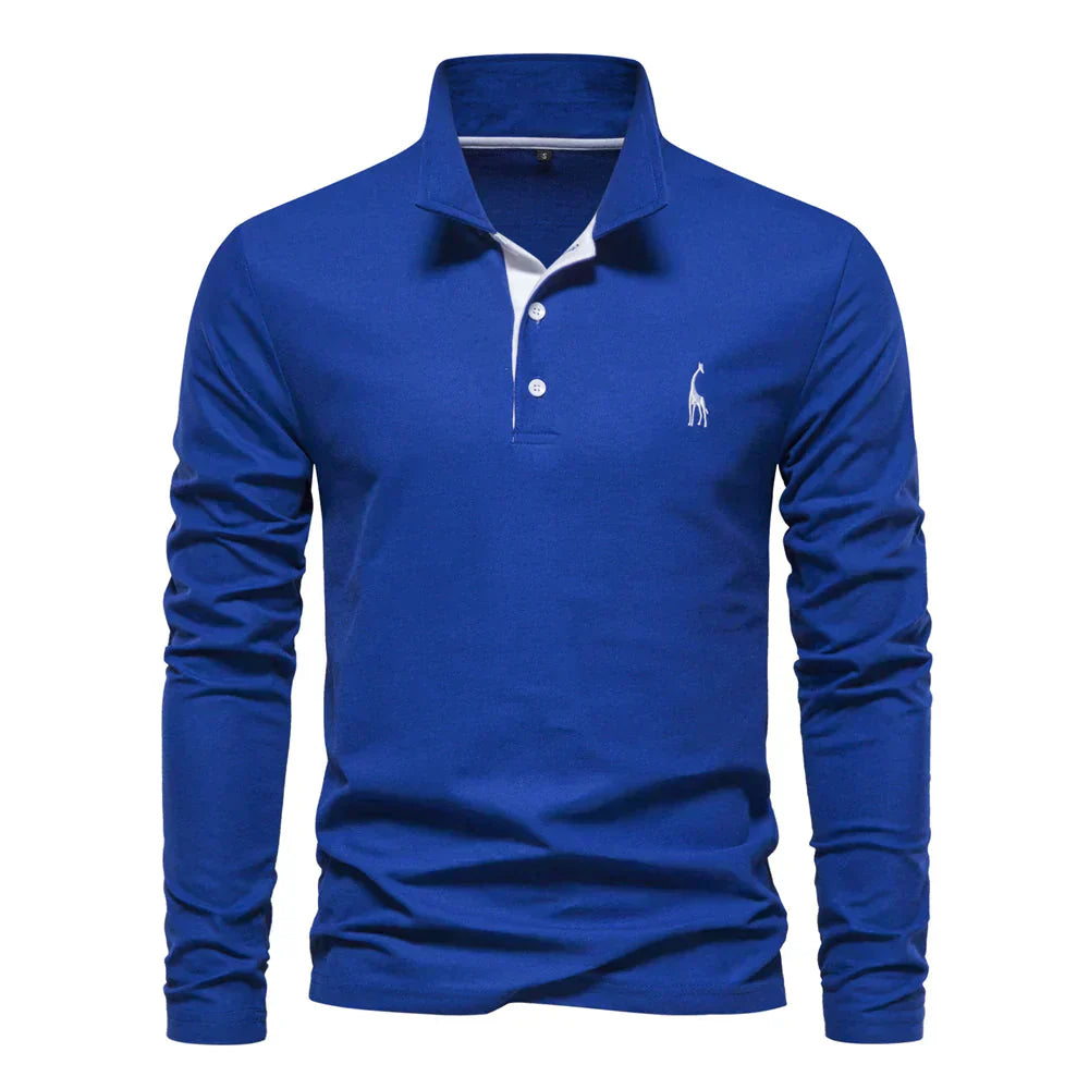 JARREN | Herren Langarm-Polohemd