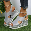 Keilabsatz-Sandalen
