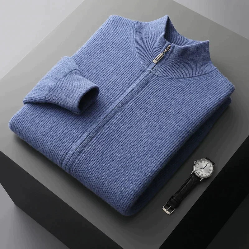 Von - Kuschelige Herren-Strickjacke