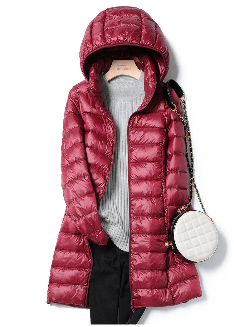 Moderner langer Daunen-Winterparka für Damen | Perfekt für den Winter