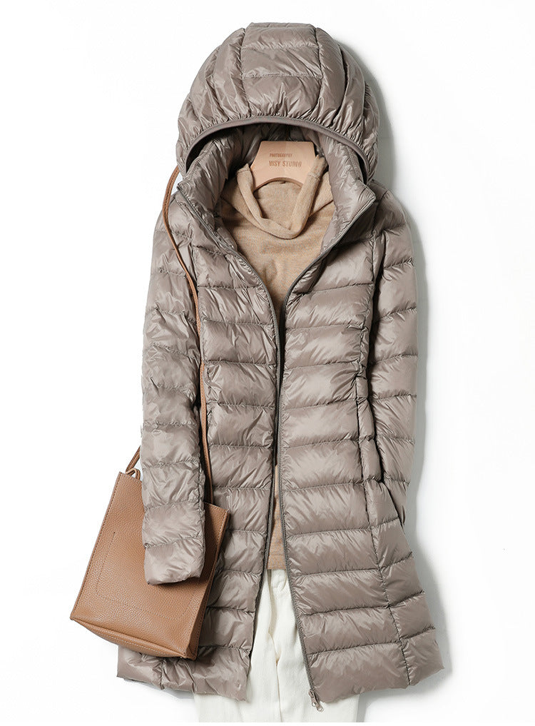 Moderner langer Daunen-Winterparka für Damen | Perfekt für den Winter