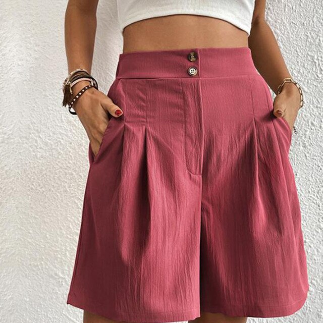 MARTINA - Shorts mit doppelter Knopfleiste