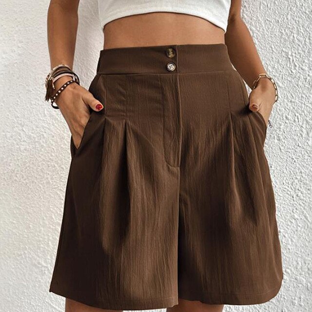 MARTINA - Shorts mit doppelter Knopfleiste