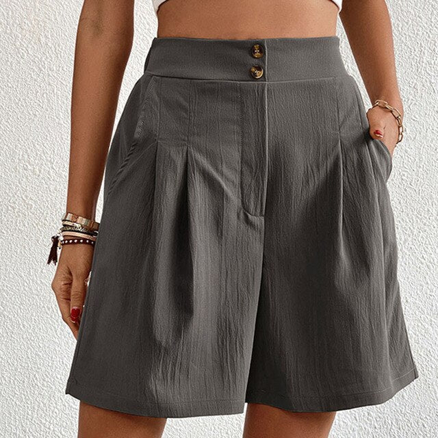MARTINA - Shorts mit doppelter Knopfleiste