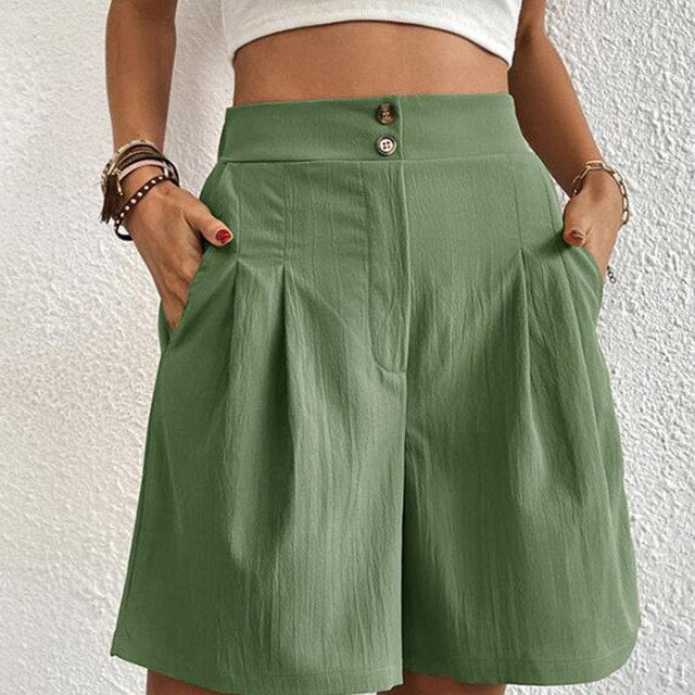 MARTINA - Shorts mit doppelter Knopfleiste