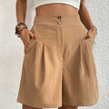 MARTINA - Shorts mit doppelter Knopfleiste