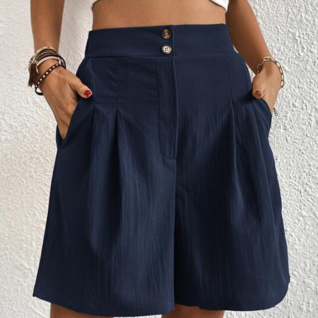 MARTINA - Shorts mit doppelter Knopfleiste