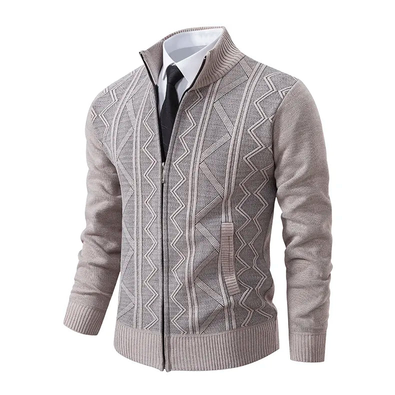 Israel - Herren-Strickjacke mit Reißverschluss