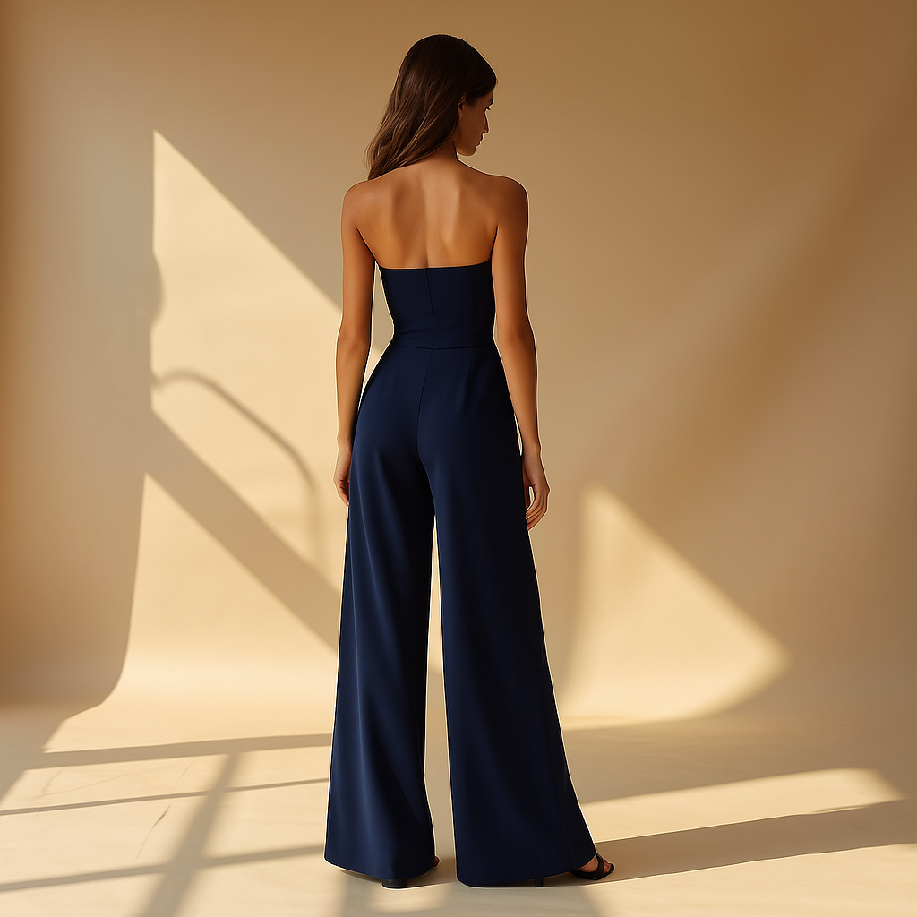 Talia Damen Jumpsuit | Trägerloser Korsett-Look, Eleganter Overall für Damen 3