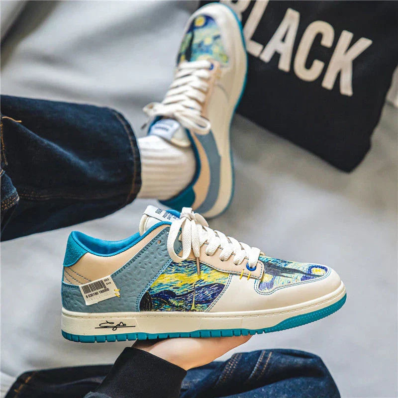 Hudson Sneakers | Van Gogh Casual Shoes - Platform Sneakers for Men and Women