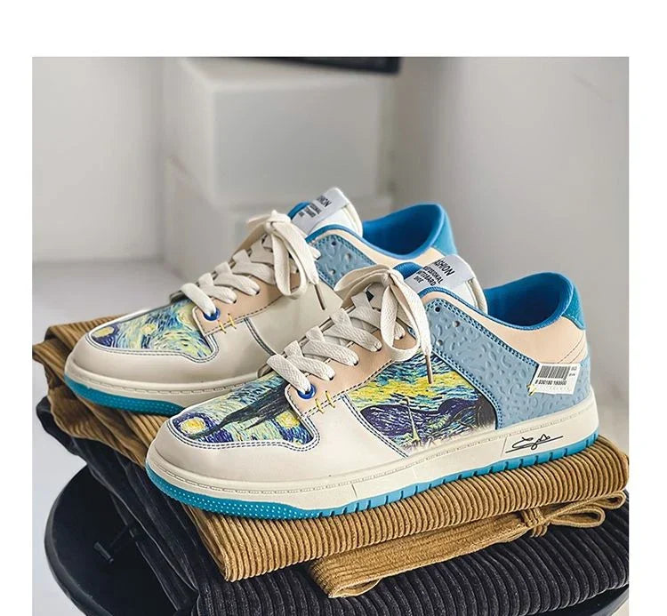 Hudson Sneakers | Van Gogh Casual Shoes - Platform Sneakers for Men and Women