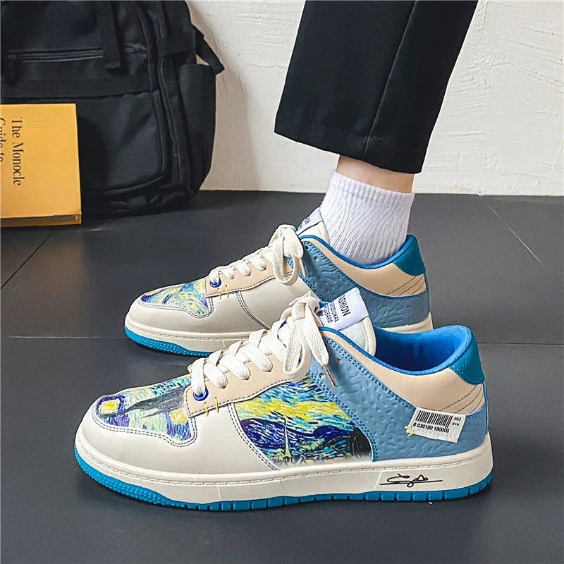 Hudson Sneakers | Van Gogh Casual Shoes - Platform Sneakers for Men and Women