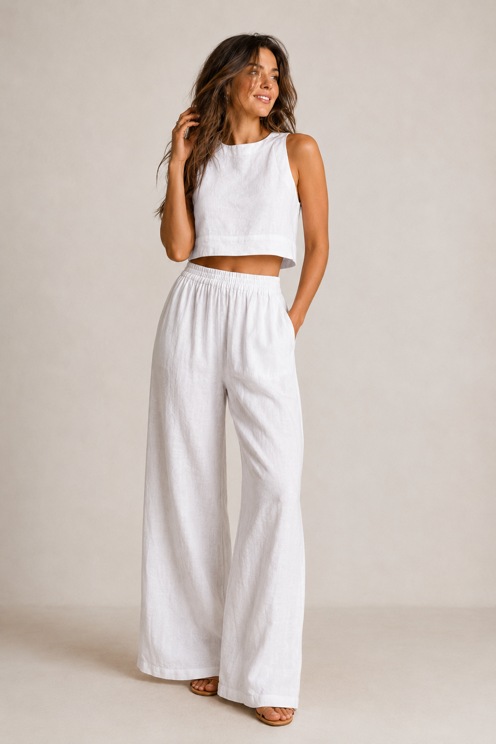 Vera Damen Sommer Set | Baumwollmischung, Lässig & Elegant 0