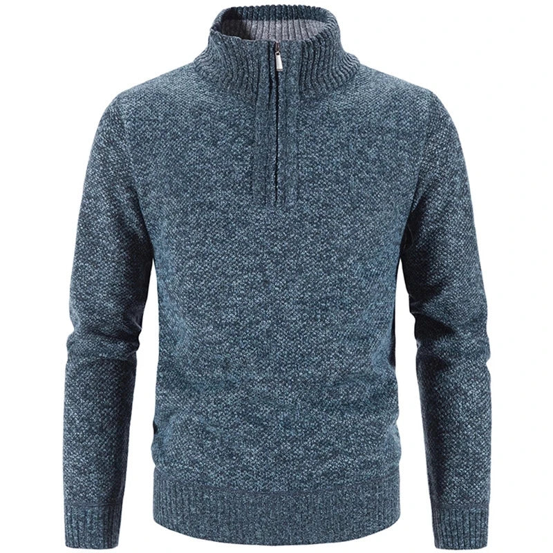 Winter Herren Fleece dicker Strickpullover