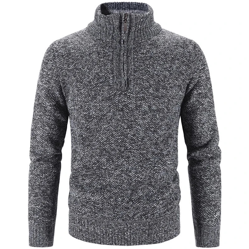 Winter Herren Fleece dicker Strickpullover