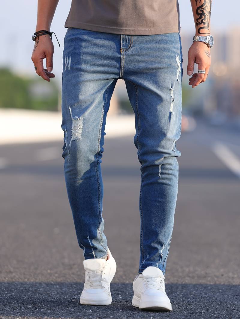 Malcolm – Herren-Jeans im Used-Look